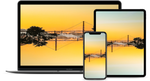 Golden Gate Bridge Mirrored: Digital Wallpaper Download