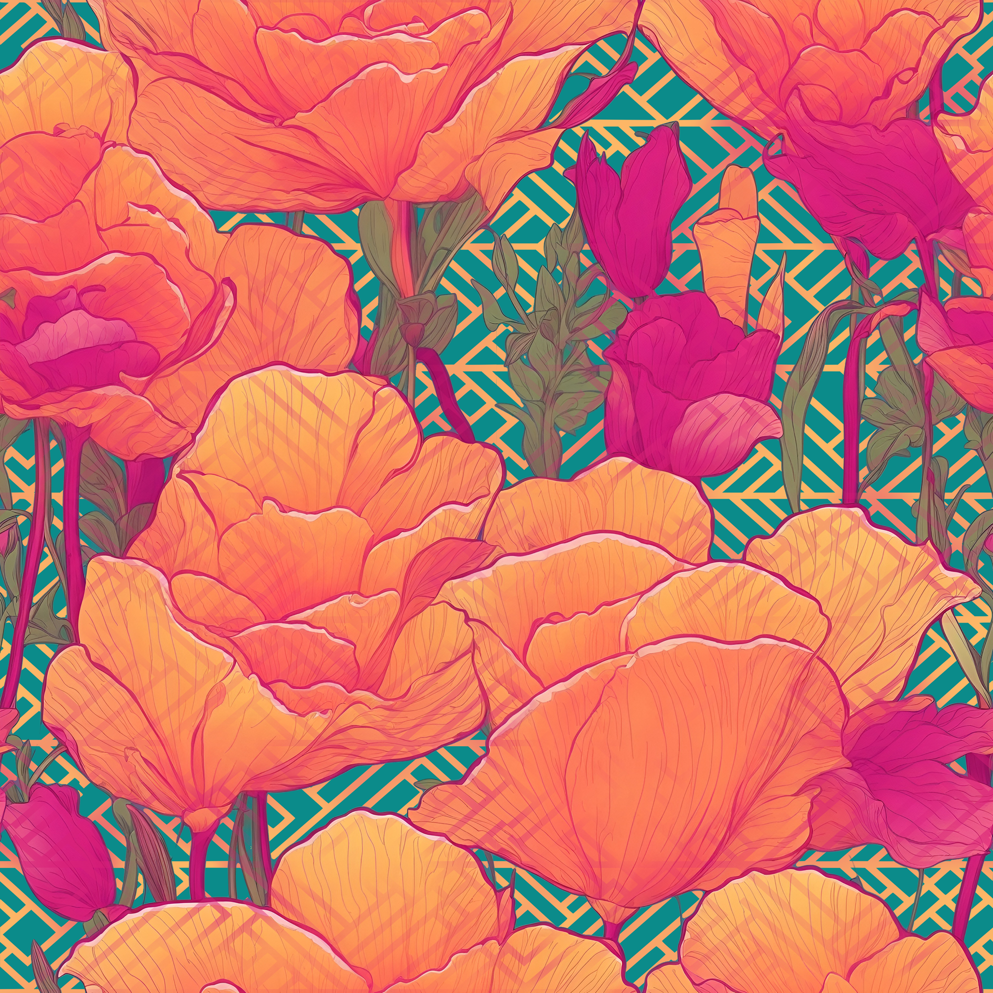 Golden Poppy Matrix