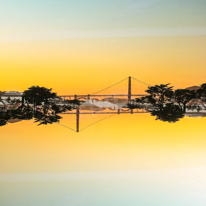 Golden Gate Bridge Mirrored