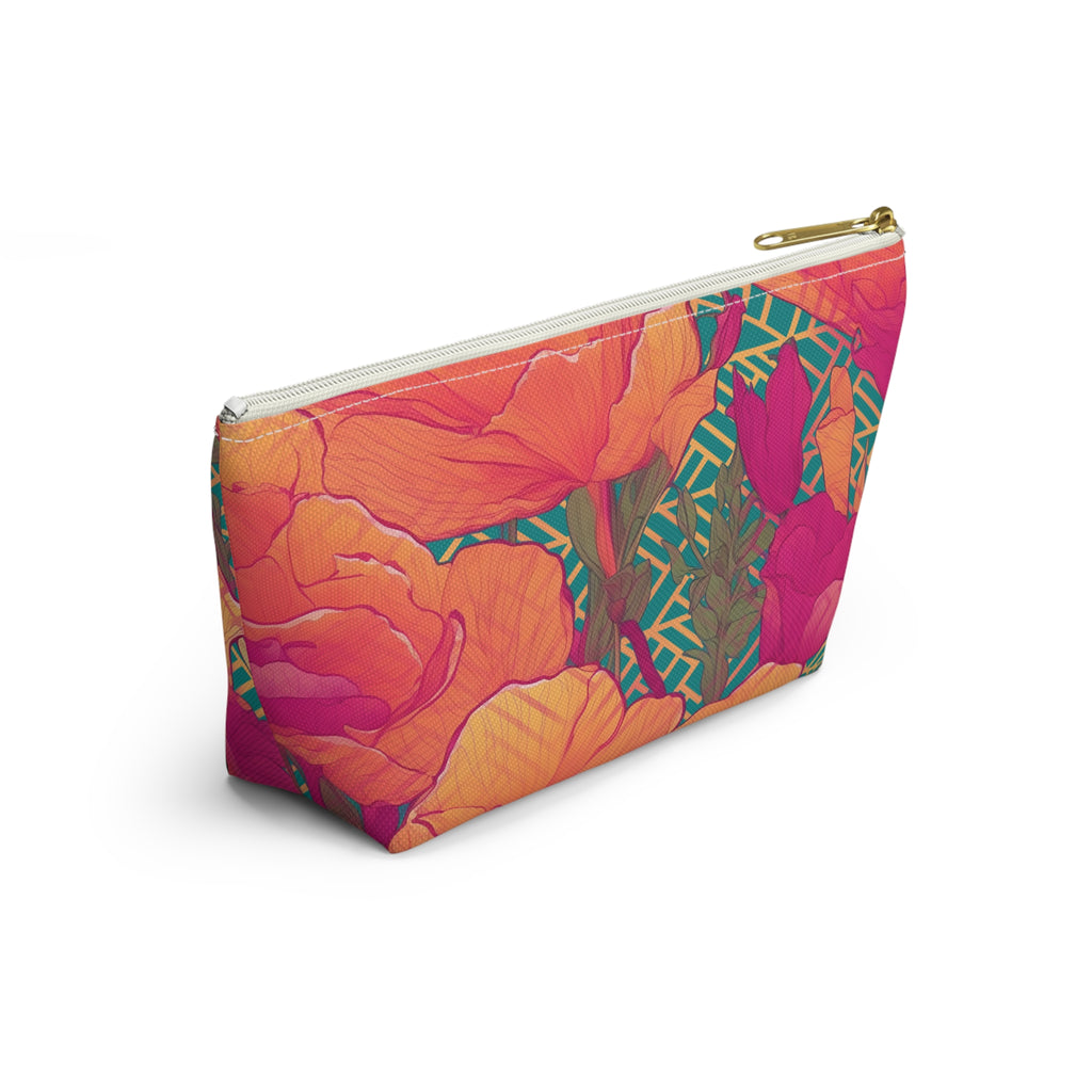 Golden Poppy Matrix T-Bottom Makeup Bag