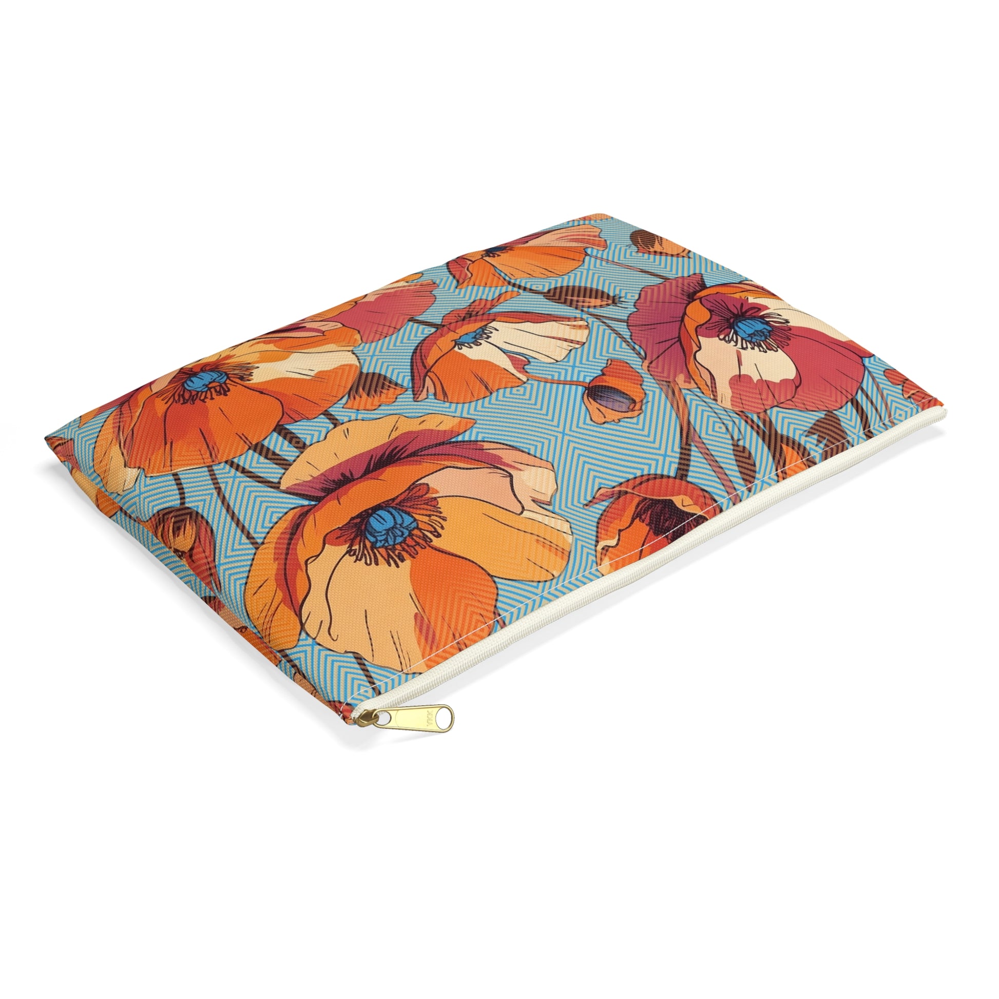Hypnotic Bloom Flat Accessory Pouch