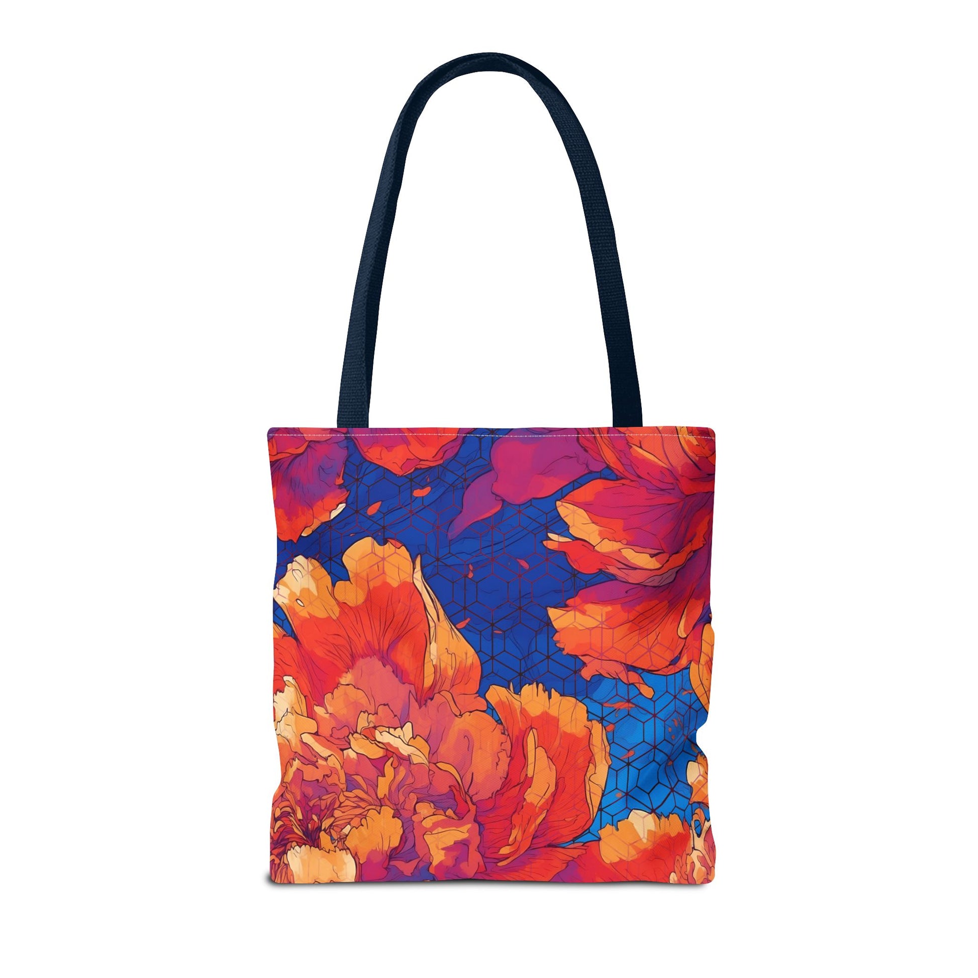 Floral Hex Flame Tote Bag