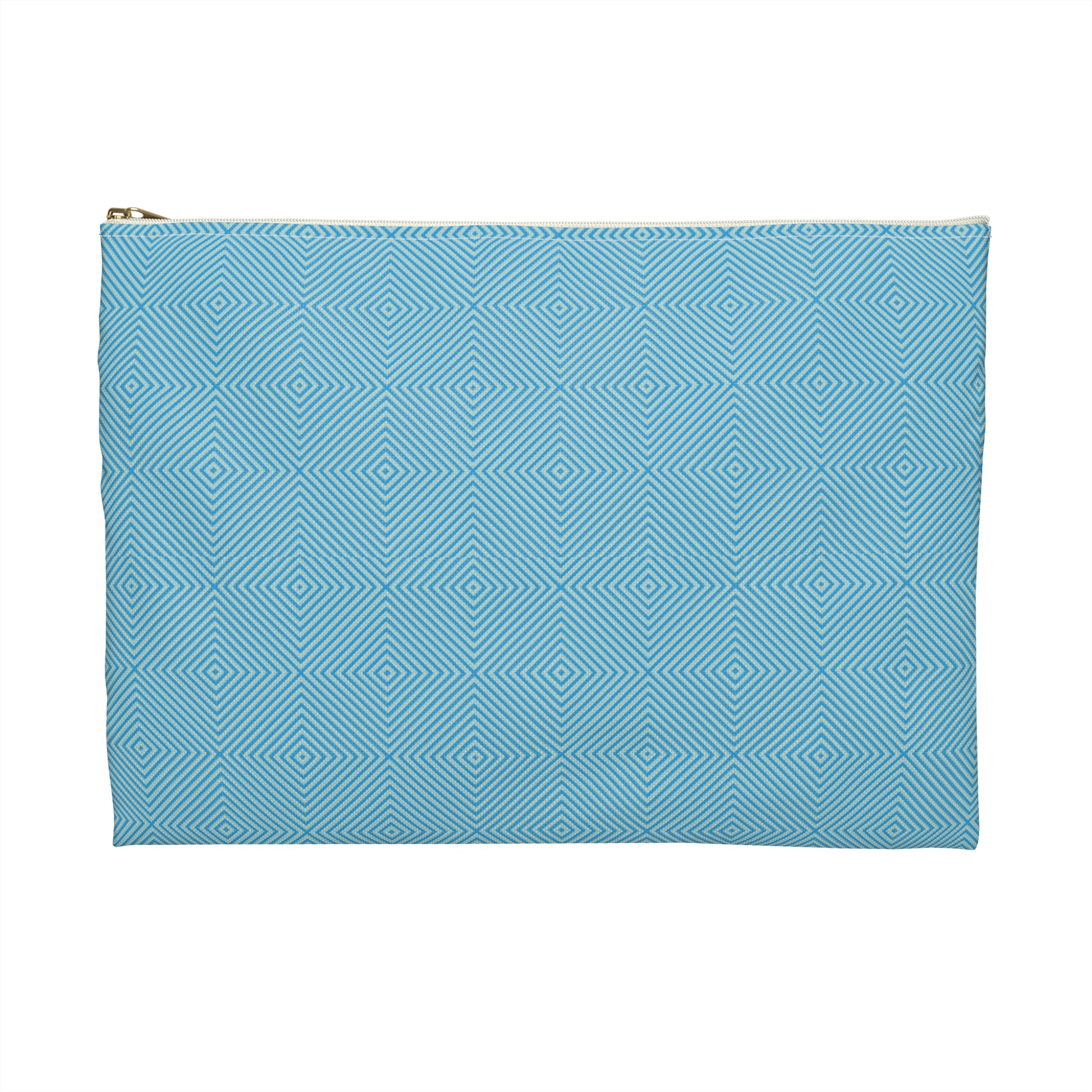 Hypnotic Bloom Geometric Background Flat Accessory Pouch
