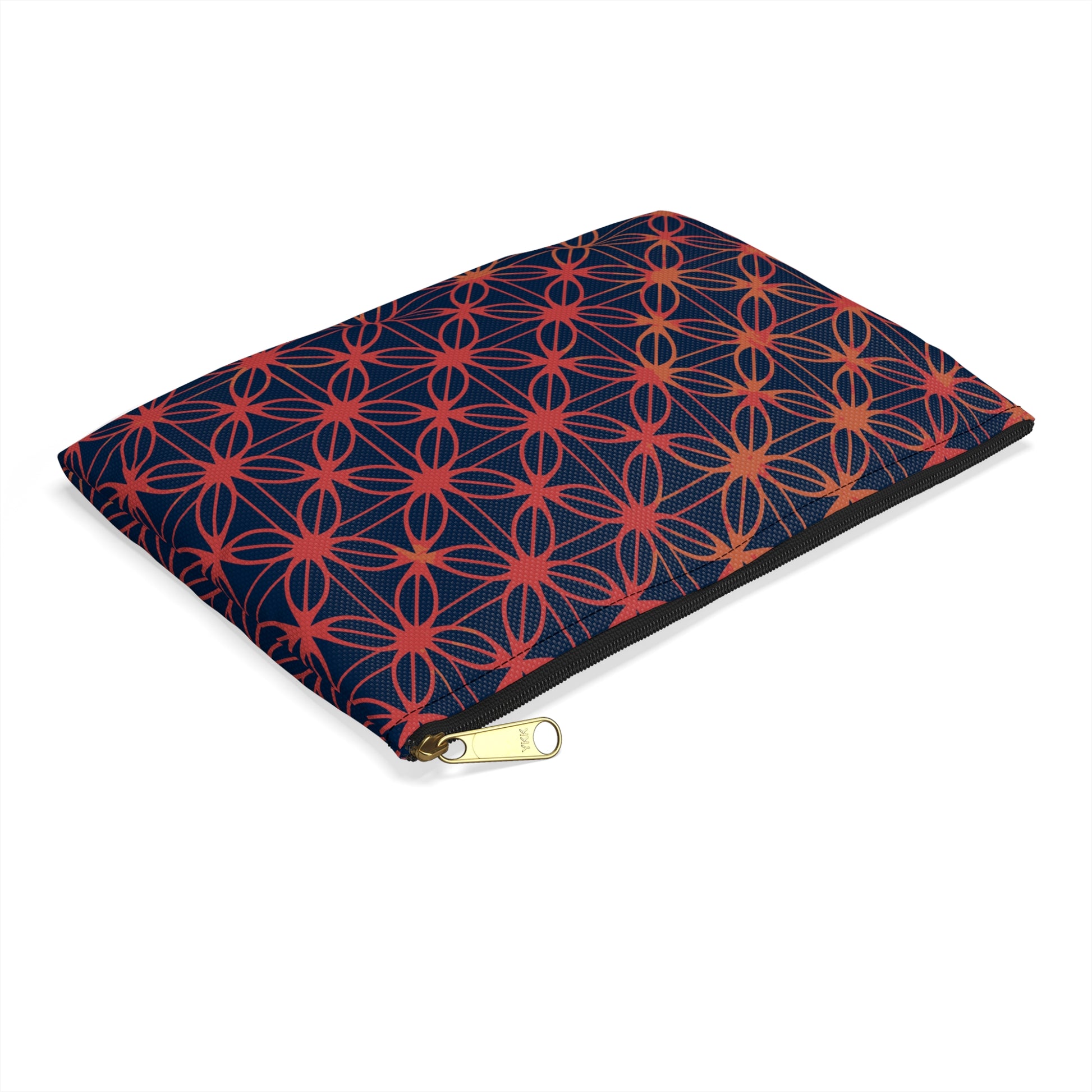 Bundle and Save! Lily of Life Tote Bag and Geometric Background Flat Accessory Pouch
