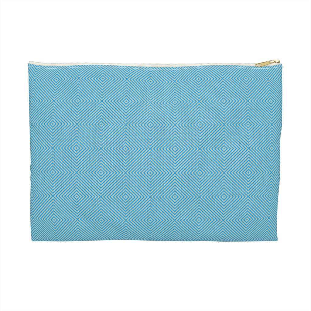 Hypnotic Bloom Geometric Background Flat Accessory Pouch