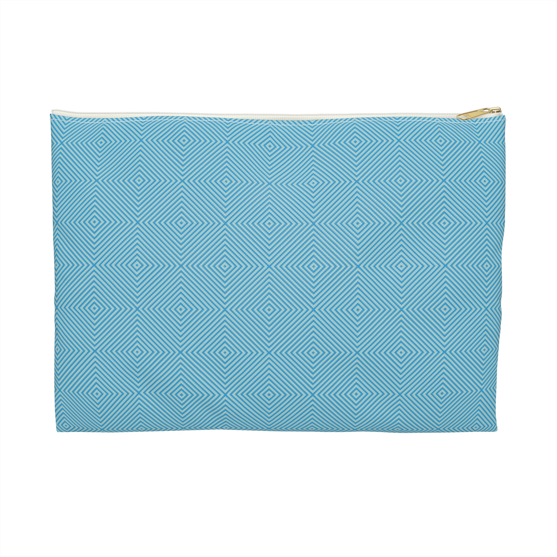 Hypnotic Bloom Geometric Background Flat Accessory Pouch