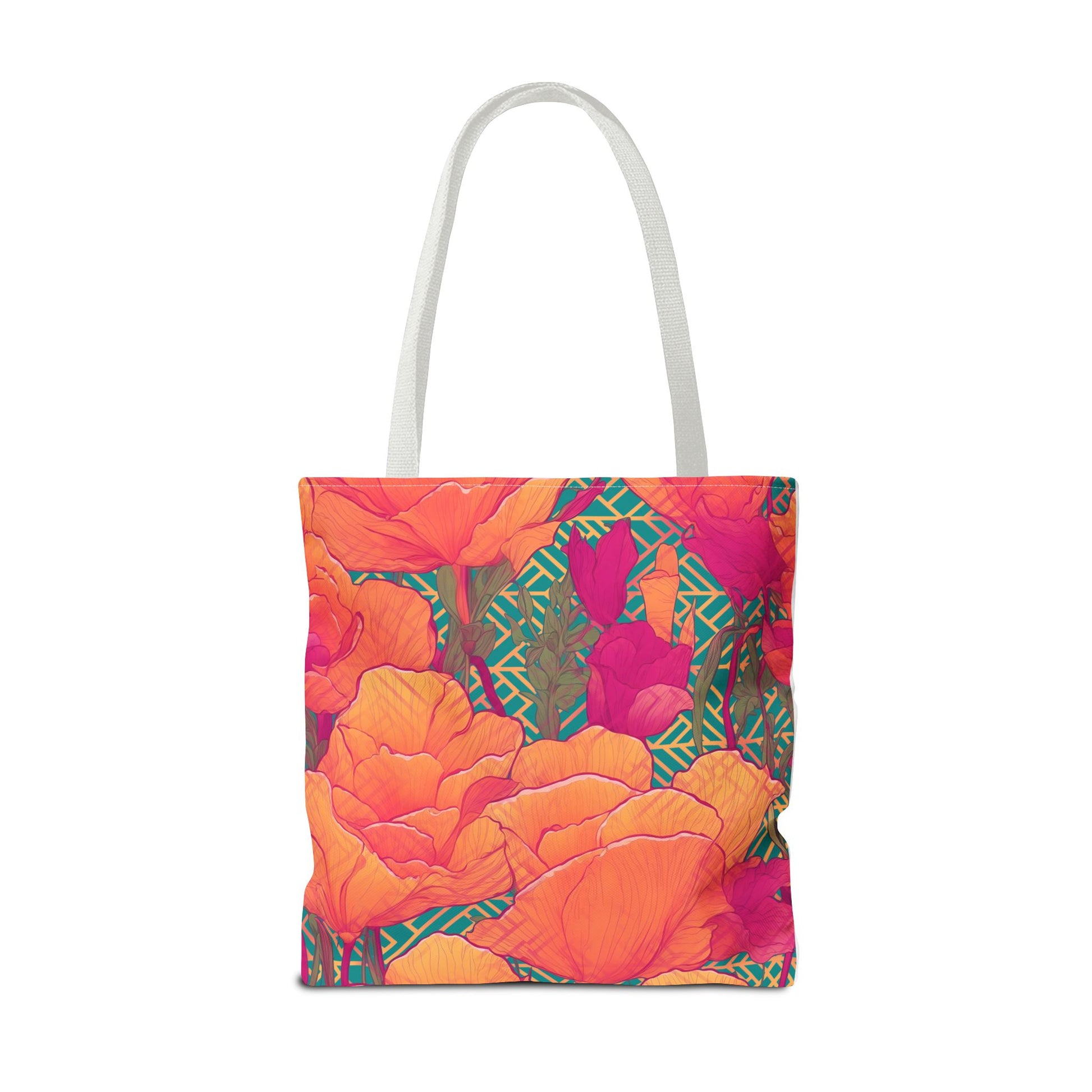 Golden Poppy Matrix Tote Bag