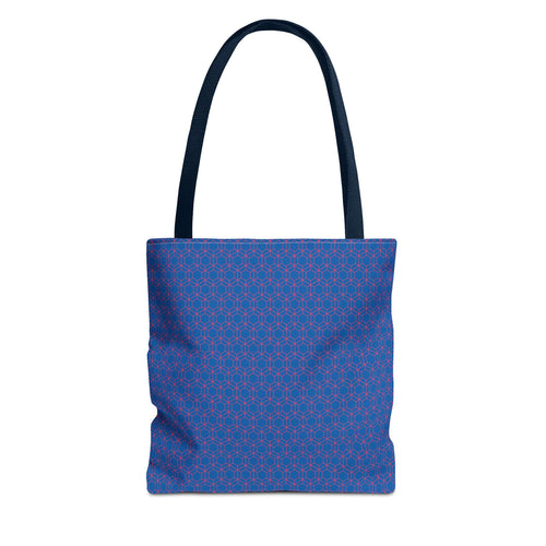 Floral Hex Flame Geometric Background Tote Bag