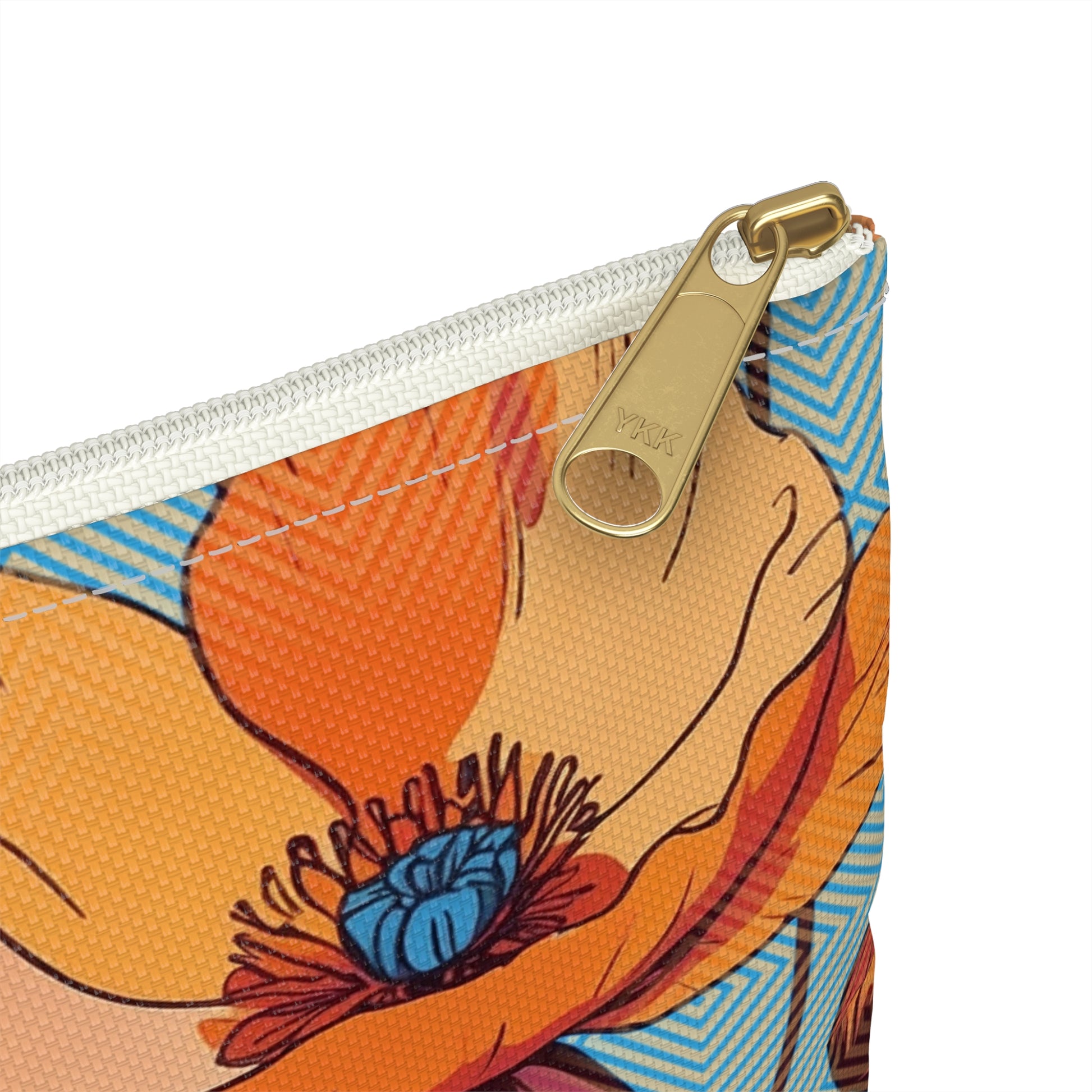 Hypnotic Bloom Flat Accessory Pouch