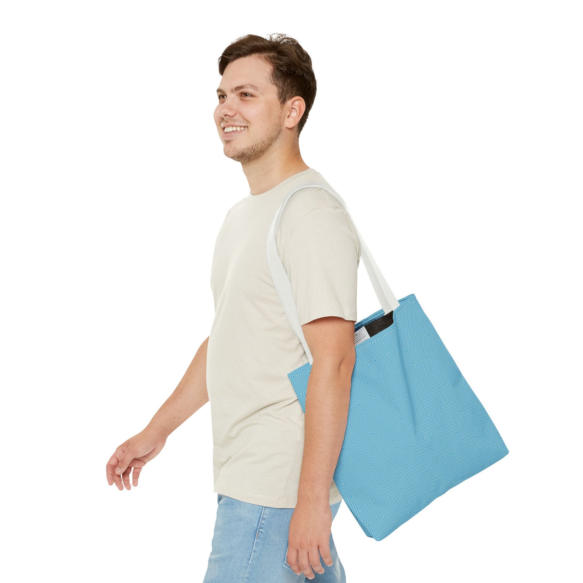 Hypnotic Bloom Geometric Background Tote Bag