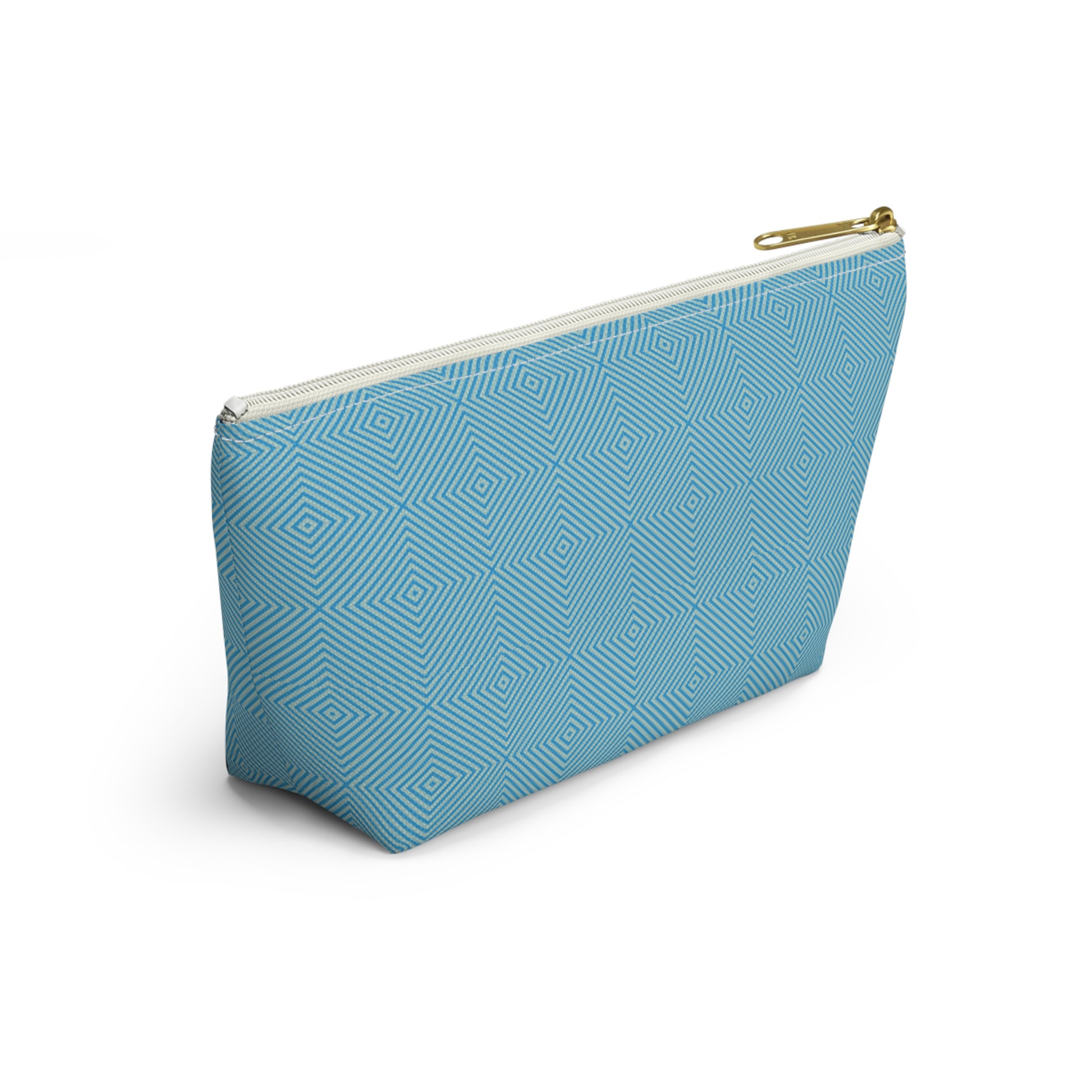 Hypnotic Bloom Geometric Background T-Bottom Makeup Bag