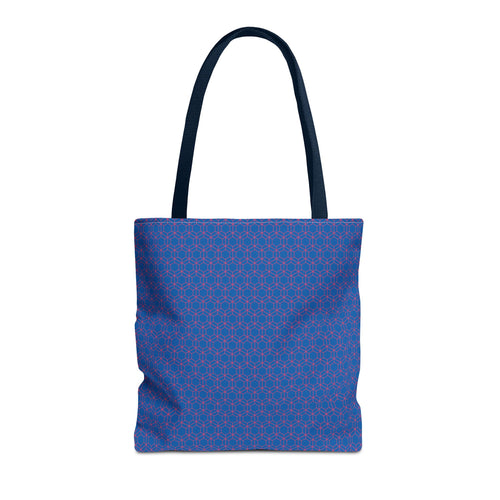 Floral Hex Flame Geometric Background Tote Bag