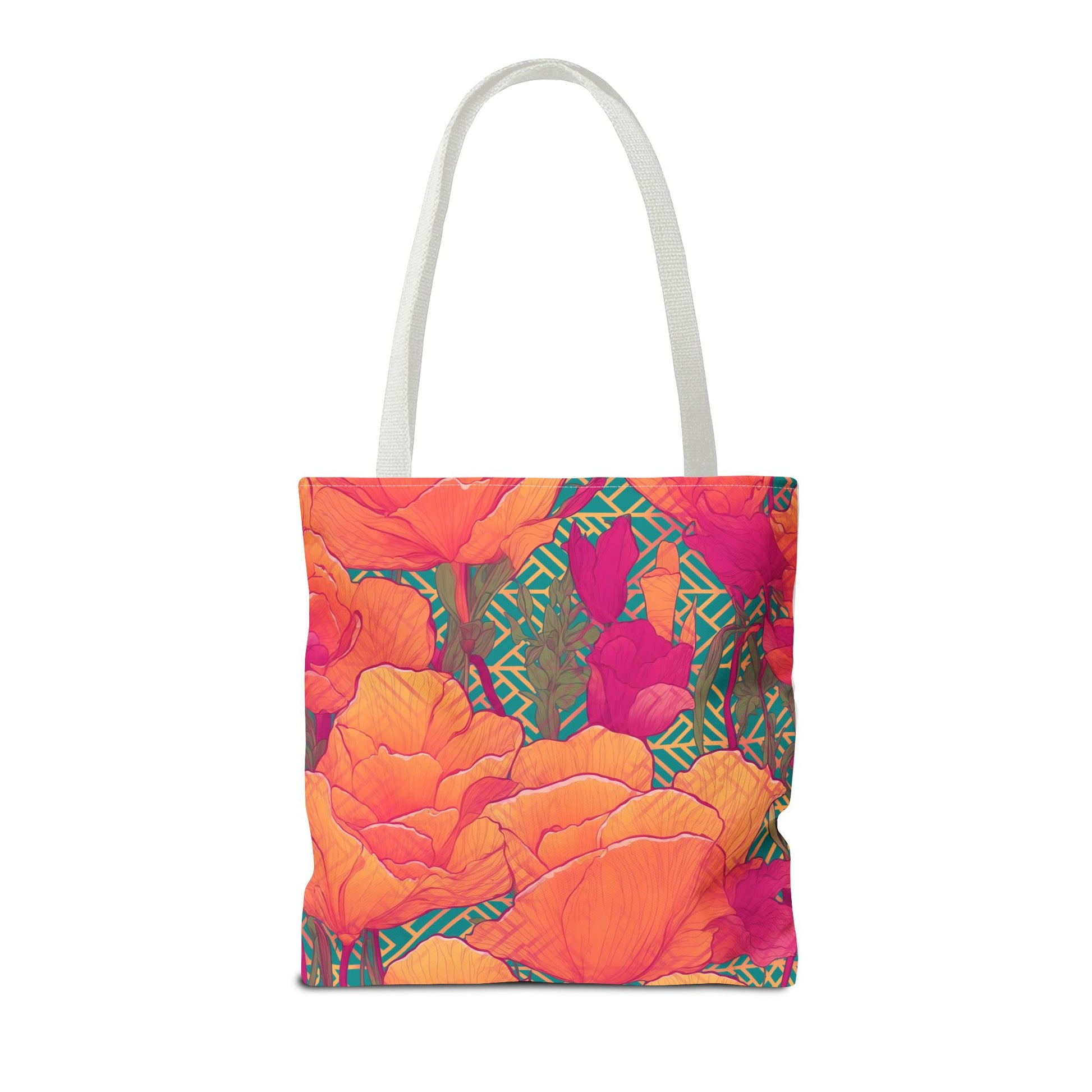 Golden Poppy Matrix Tote Bag