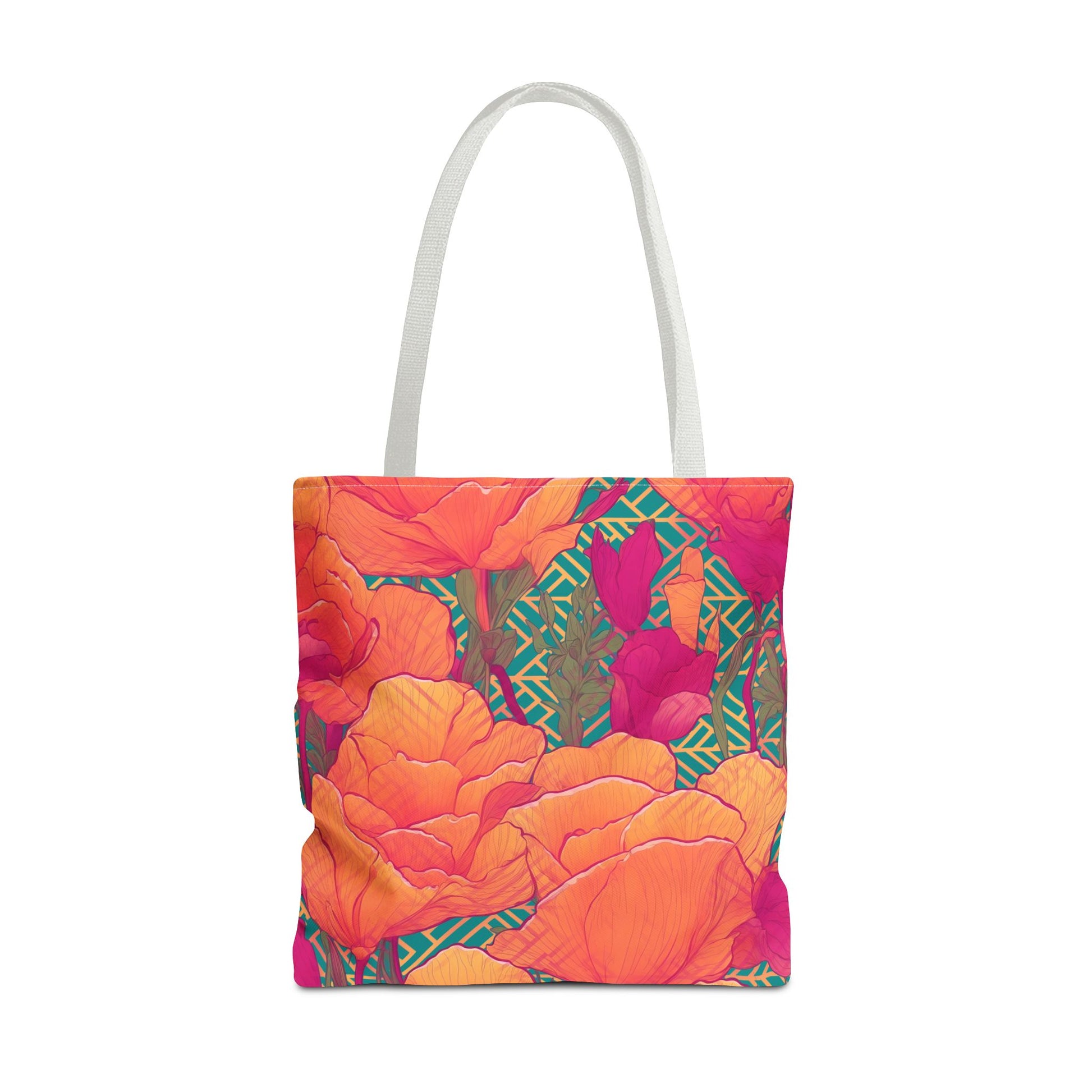Golden Poppy Matrix Tote Bag