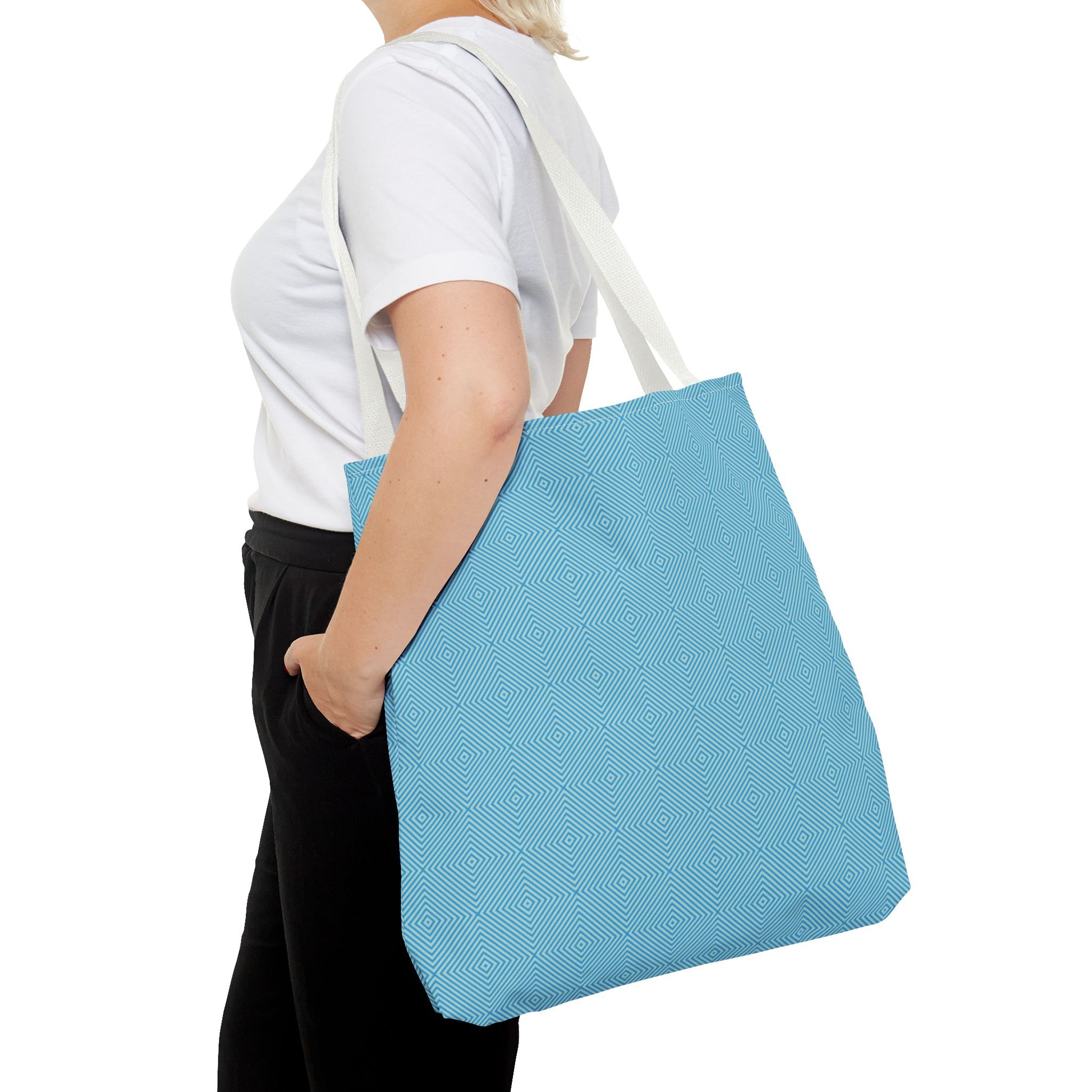 Hypnotic Bloom Geometric Background Tote Bag