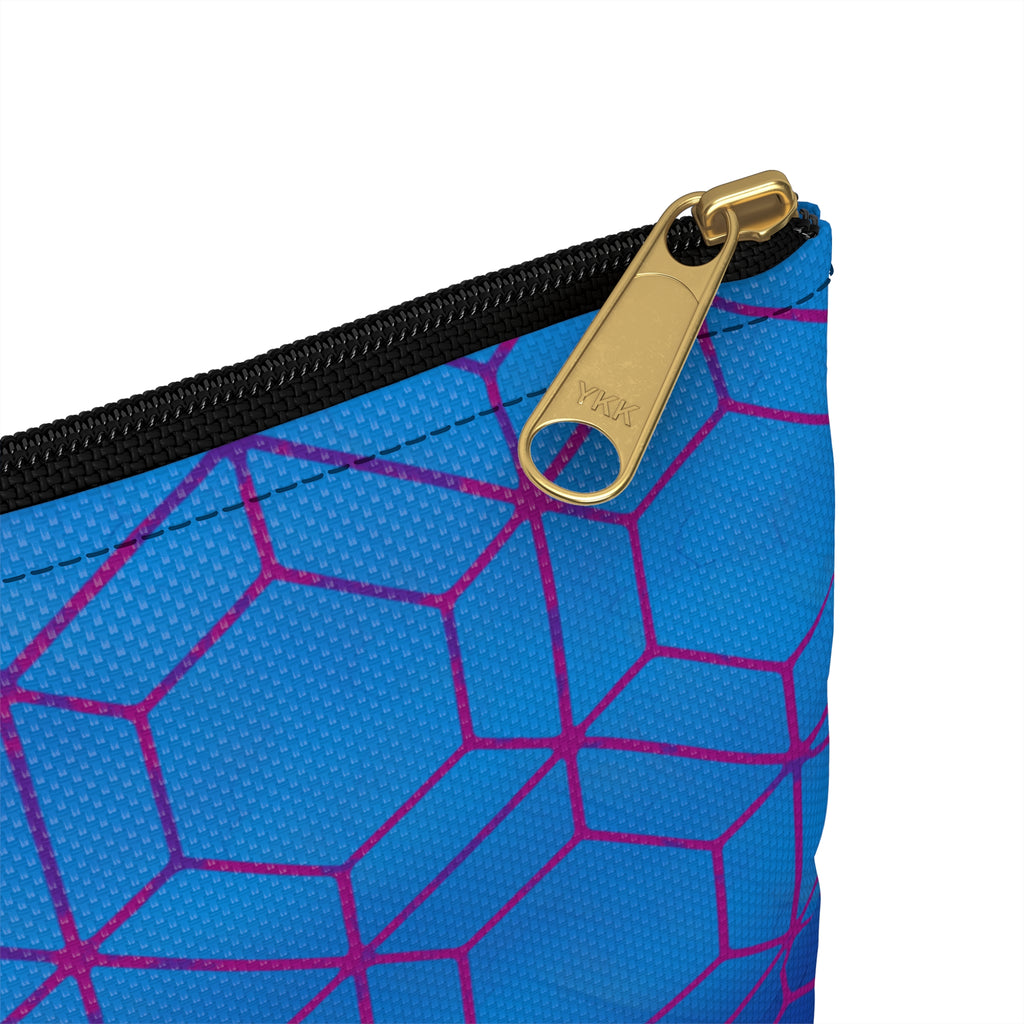 Bundle and Save! Floral Hex Flame Tote and Floral Hex Flame Geometric Background Flat Pouch