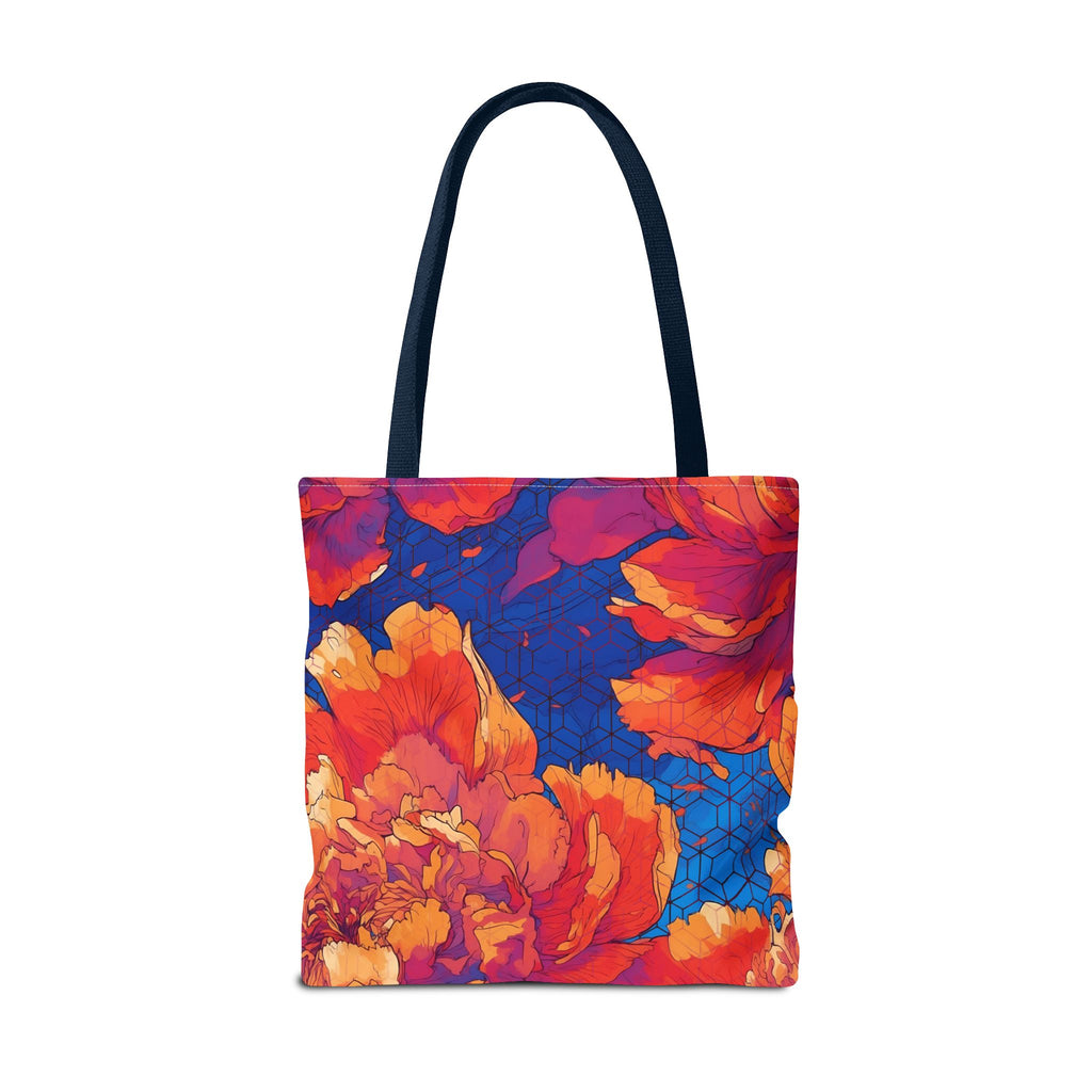 Floral Hex Flame Tote Bag