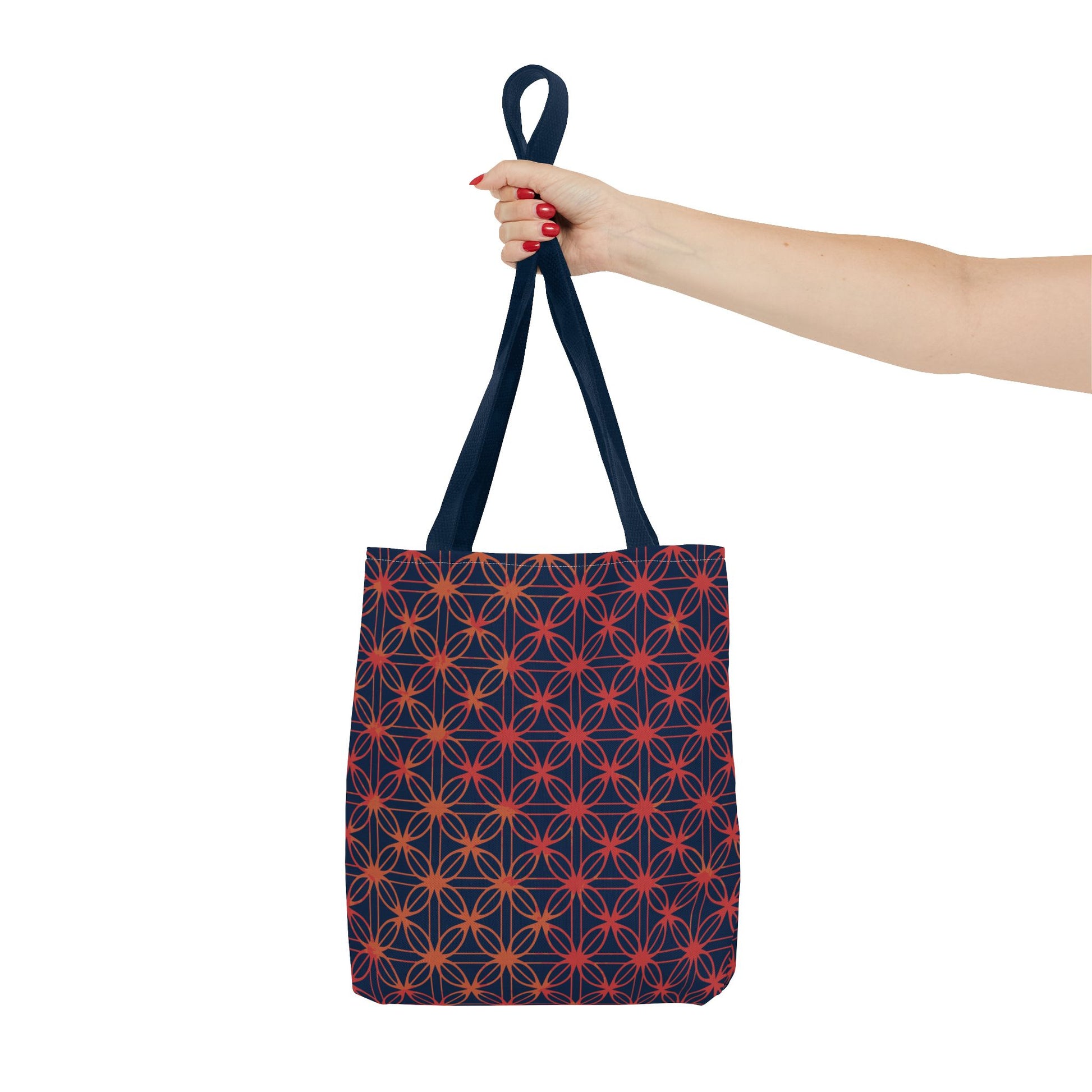 Lily of Life Geometric Background Tote Bag