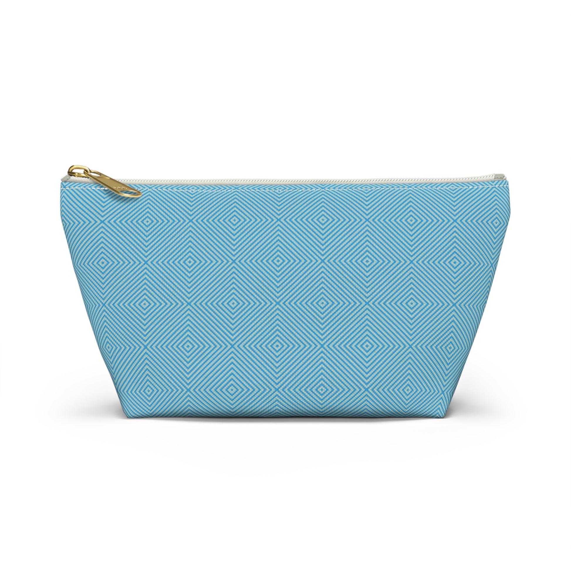 Hypnotic Bloom Geometric Background T-Bottom Makeup Bag