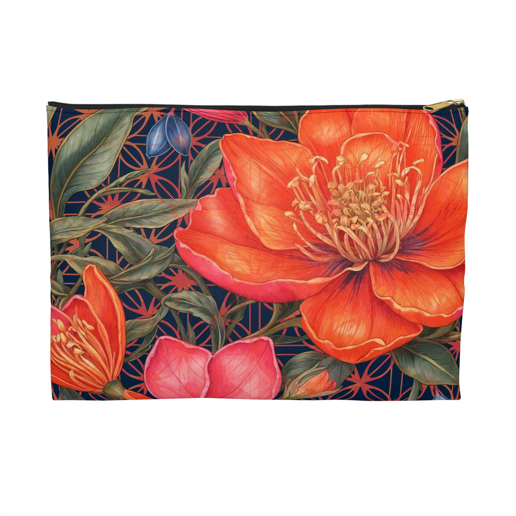 Lily of Life Flat Accessory Pouch