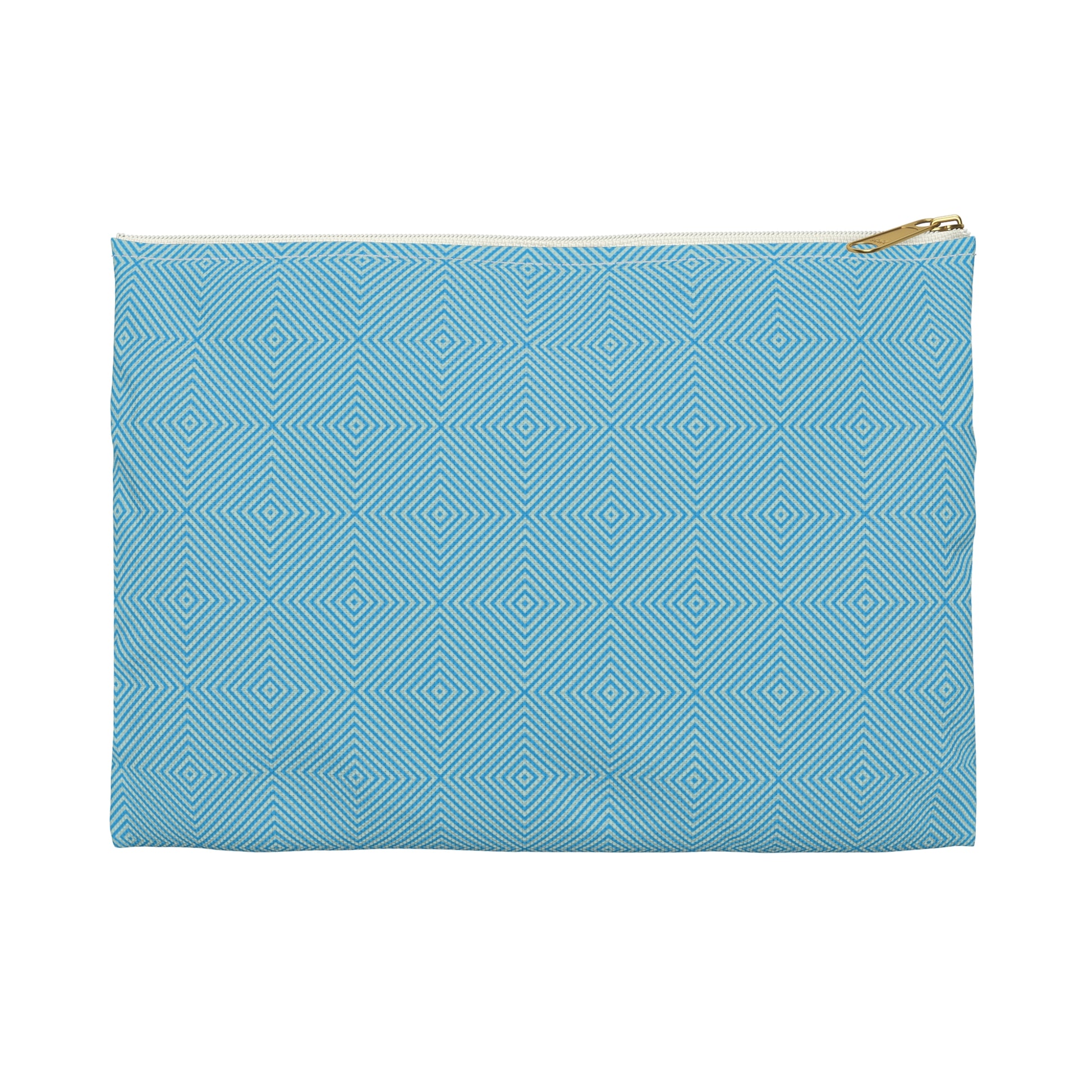 Hypnotic Bloom Geometric Background Flat Accessory Pouch