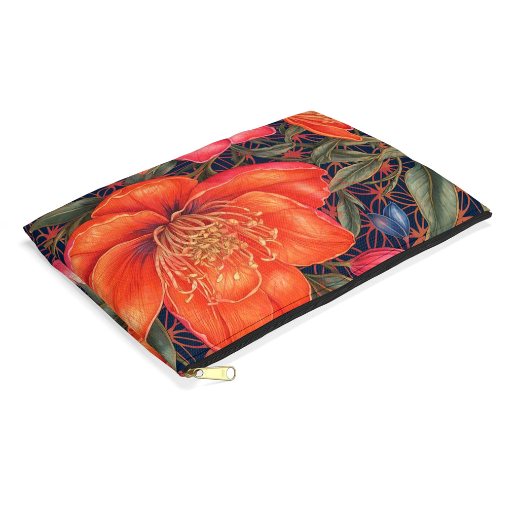 Lily of Life Flat Accessory Pouch