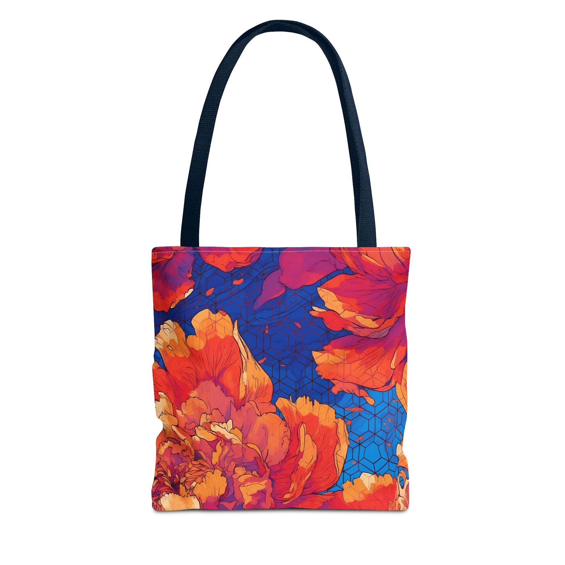 Floral Hex Flame Tote Bag