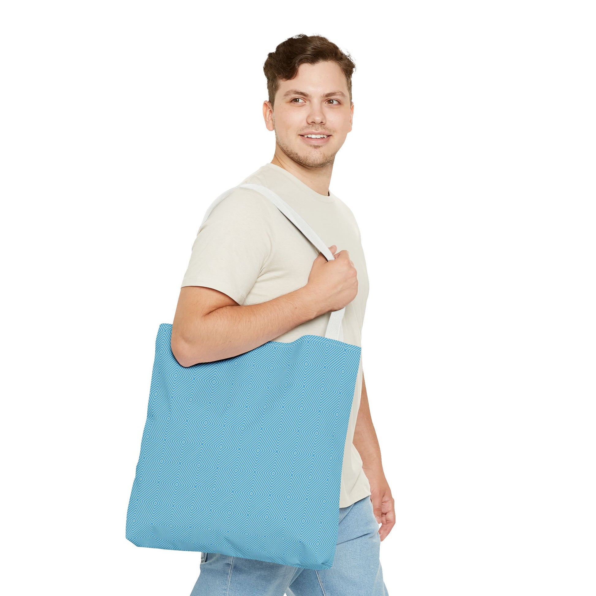 Hypnotic Bloom Geometric Background Tote Bag