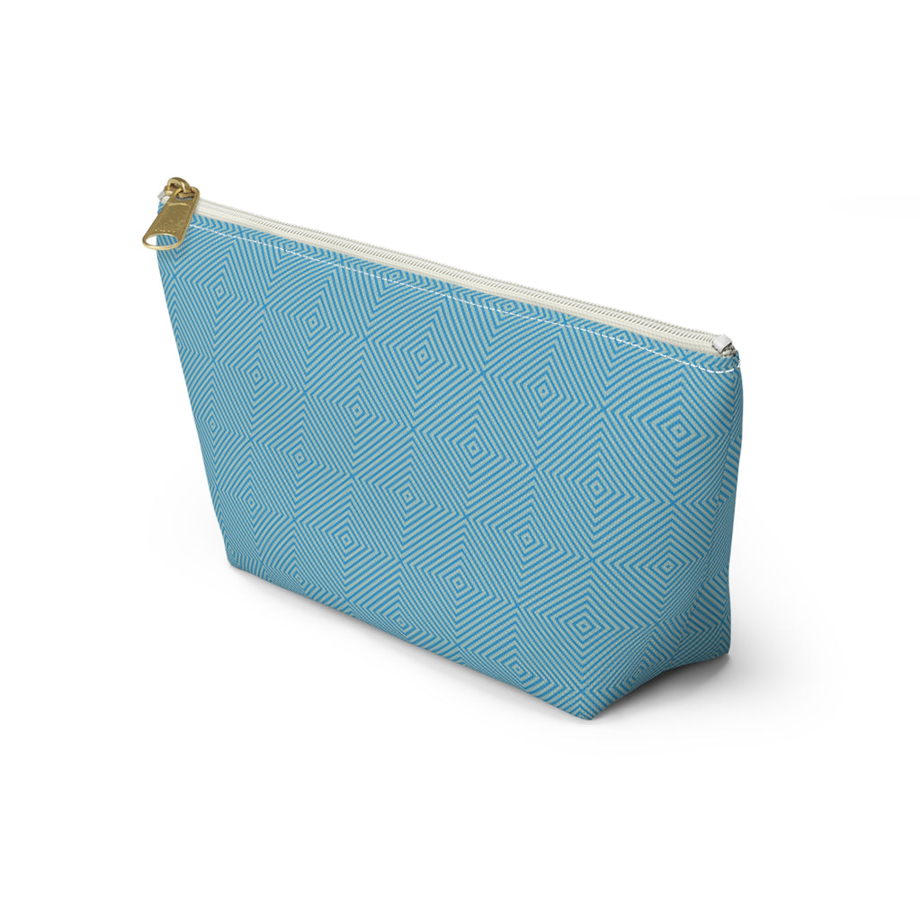Hypnotic Bloom Geometric Background T-Bottom Makeup Bag