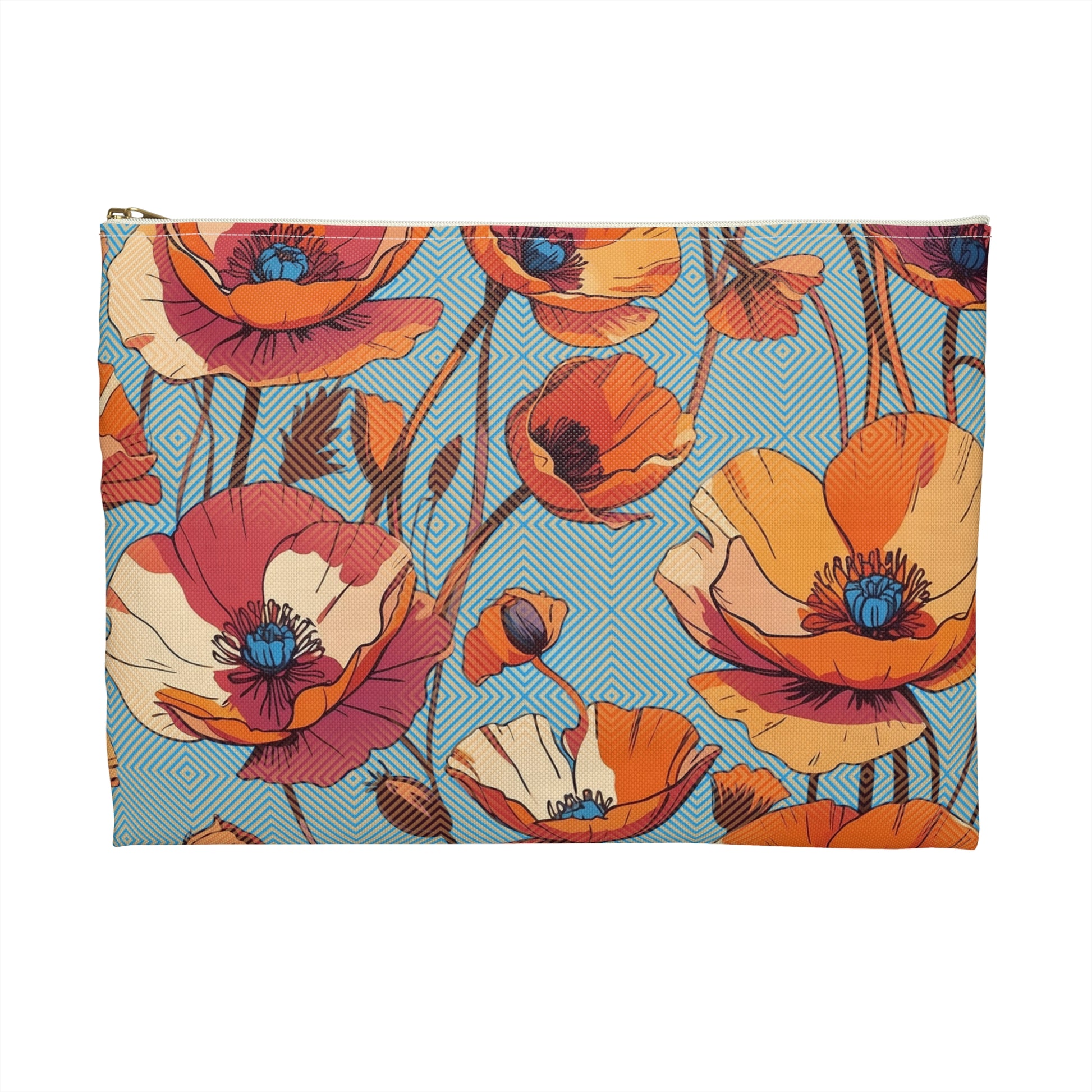 Hypnotic Bloom Flat Accessory Pouch