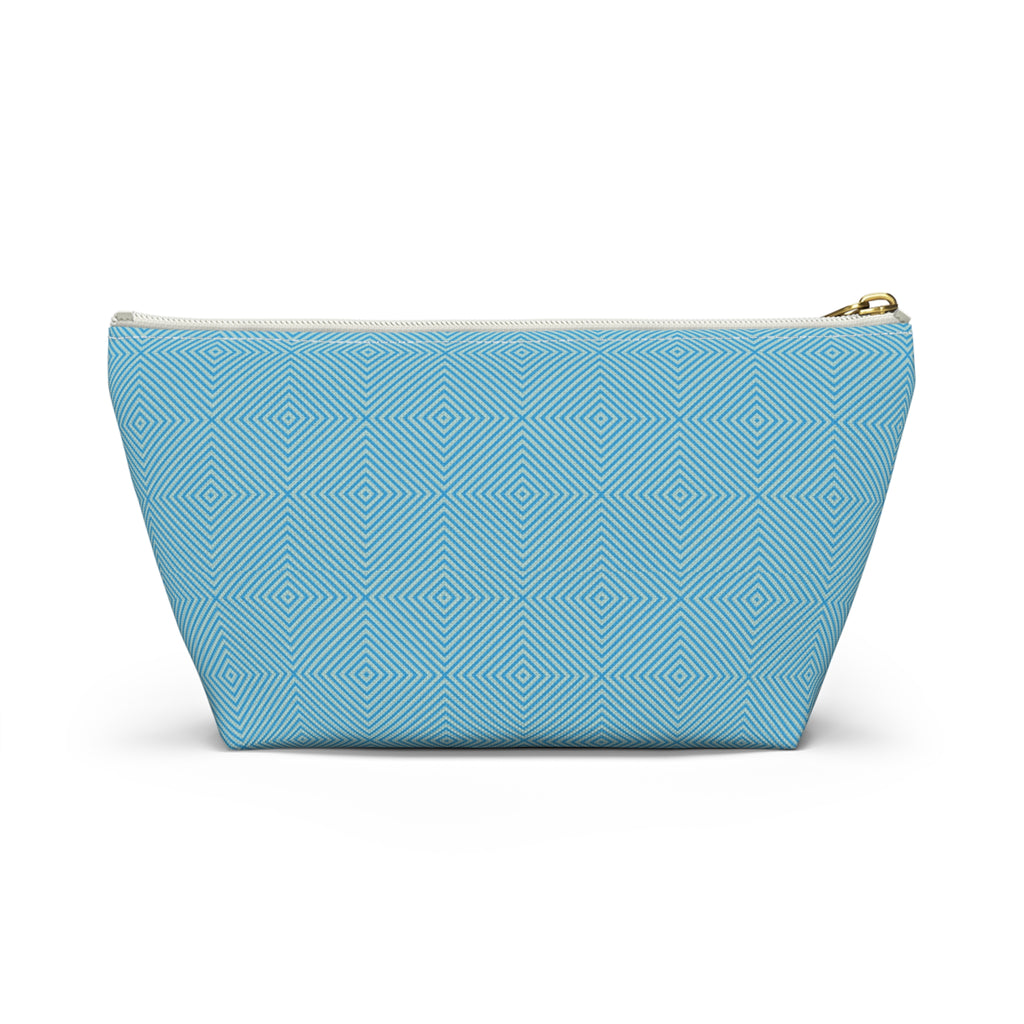 Hypnotic Bloom Geometric Background T-Bottom Makeup Bag