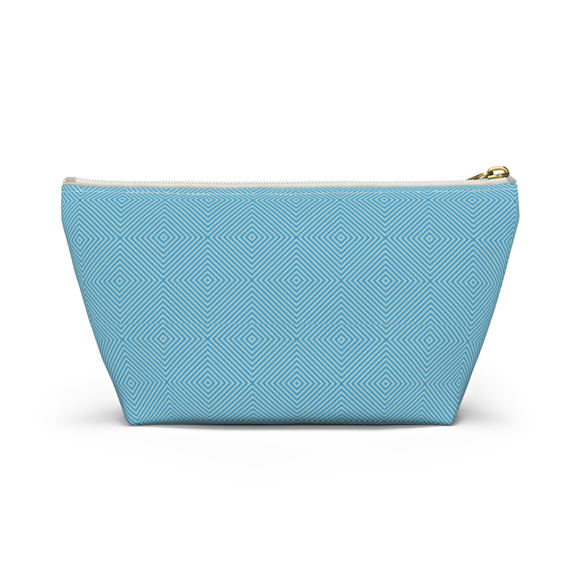 Hypnotic Bloom Geometric Background T-Bottom Makeup Bag