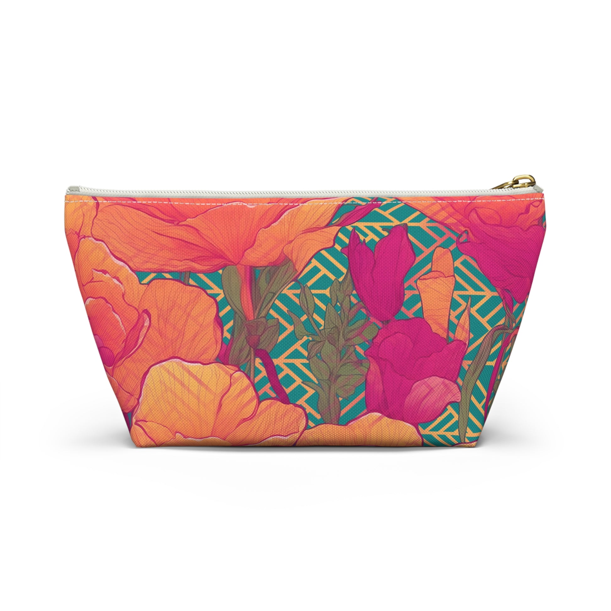 Golden Poppy Matrix T-Bottom Makeup Bag