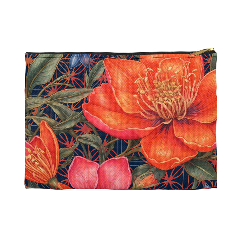 Lily of Life Flat Accessory Pouch