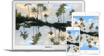 Hawaii Mirrored: Digital Wallpaper Download