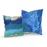 Lost In The Waves 01/03: REVERSIBLE Throw Pillow