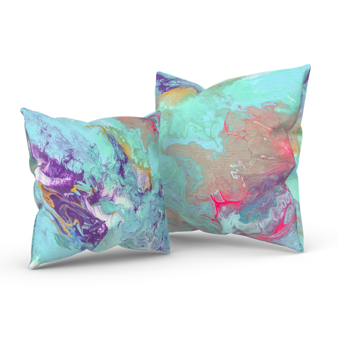 The Sky’s Birth 01/02: REVERSIBLE Square Throw Pillow